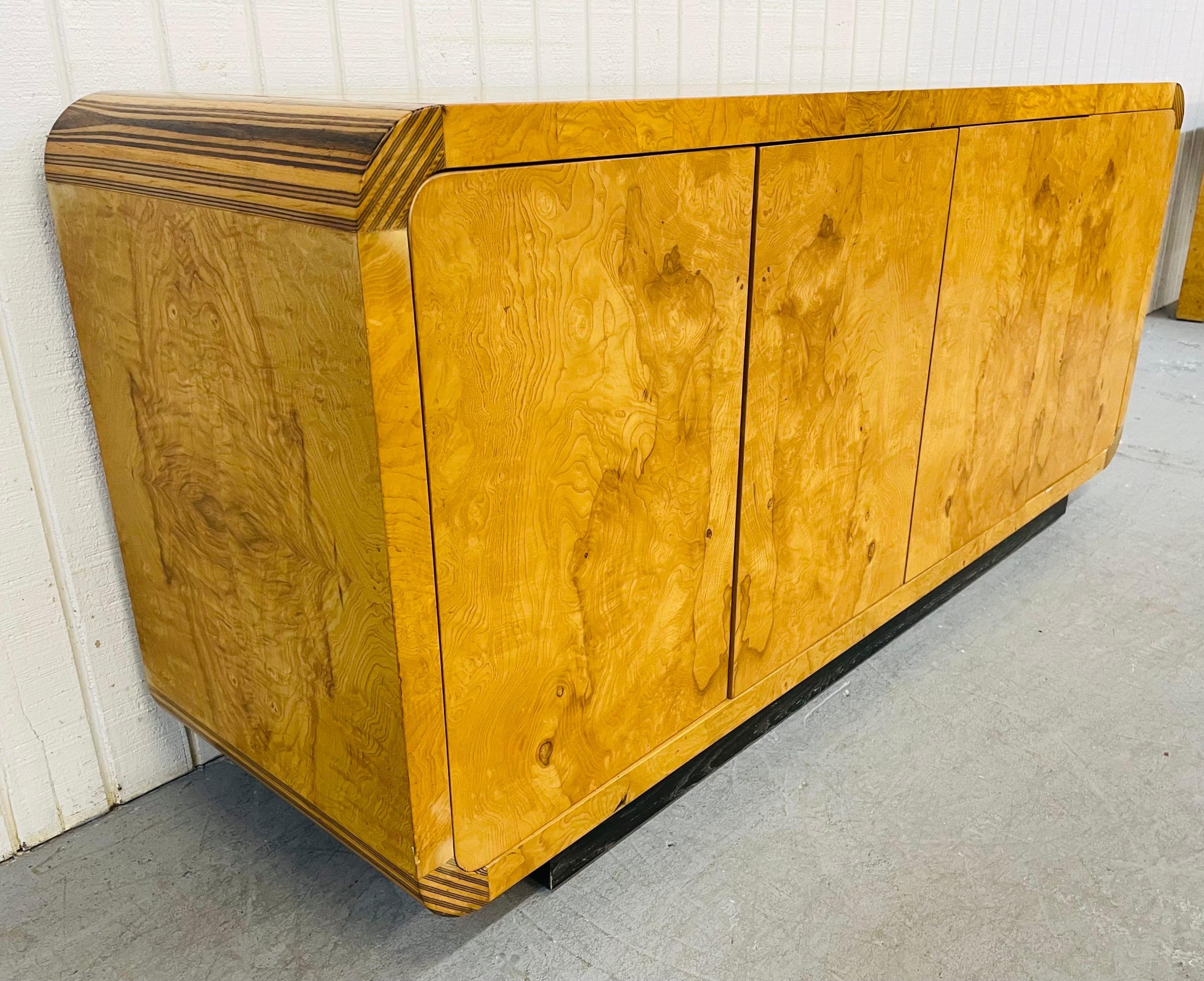Vintage Henredon Scene Two Burled Wood Sideboard For Sale At 1Stdibs for
