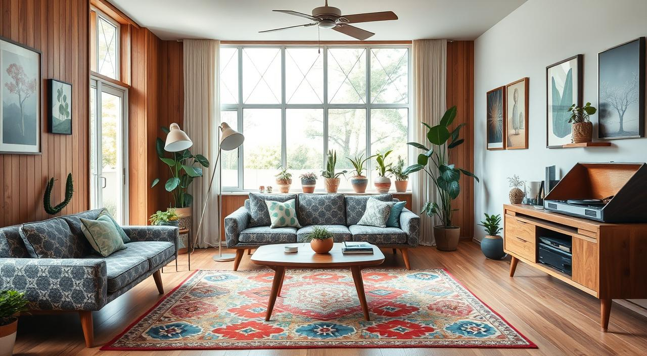 Vintage Mid Century Living Room Ideas To Inspire Your Home - Home ... in From Vision to Reality Creating a Mid Century Living Room with a Curated Product Board