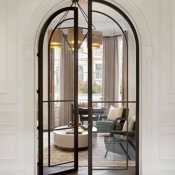 28 Arched Door Ideas That Will Change Your Space - Shelterness for Expert Tips for Integrating a Modern Arched Door Armoire