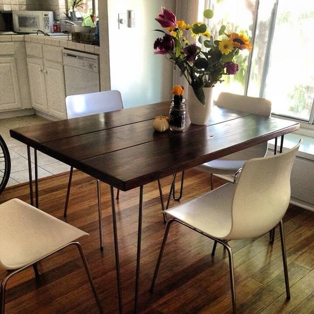 4Ft Hairpin Leg Dining Table - Modern - Dining Tables - Los Angeles ... with Styling Your Space with the Ashzo Hairpin Dining Table and Chairs