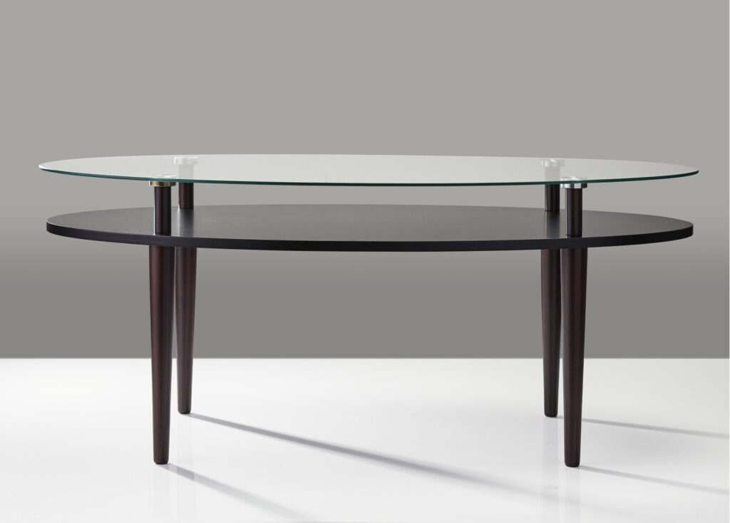 51 Oval Coffee Tables For Curvaceous Sofa-Side Appeal within
