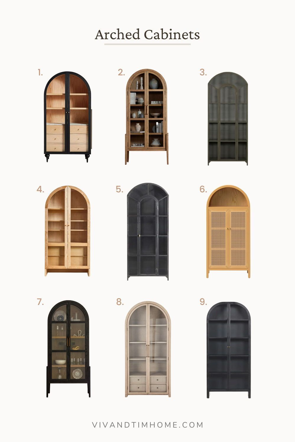 9 Stunning Arched Cabinets To Elevate Any Space! - Viv &amp;amp;Amp; Tim | Painting ... with Expert Tips for Integrating a Modern Arched Door Armoire