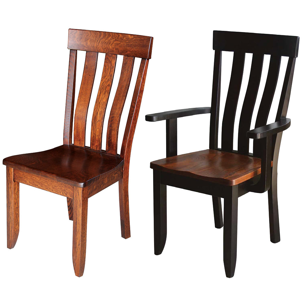 Arden Amish Dining Chairs - Amish Dining Room Set | Cabinfield for
