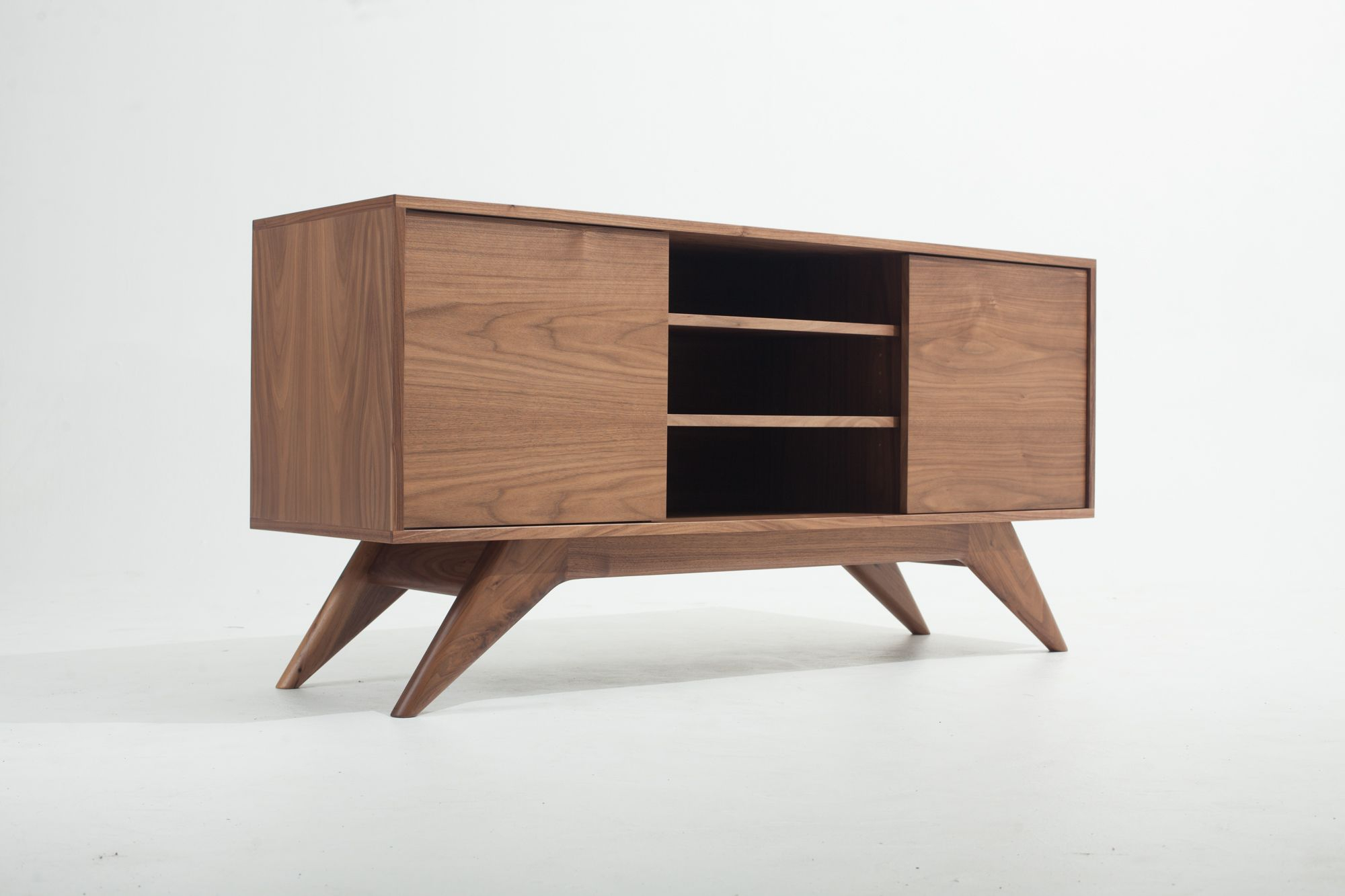 Buy Hand Crafted 60&amp;quot; Credenza - Mid Century Modern Inspired, Made To ... with regard to Caring for Your Riverside Furniture Sheffield Credenza Years of Beauty