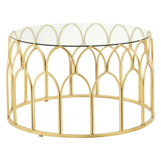 Carol Stone Coffee Table In Clear Glass Top | Furniture In Fashion in