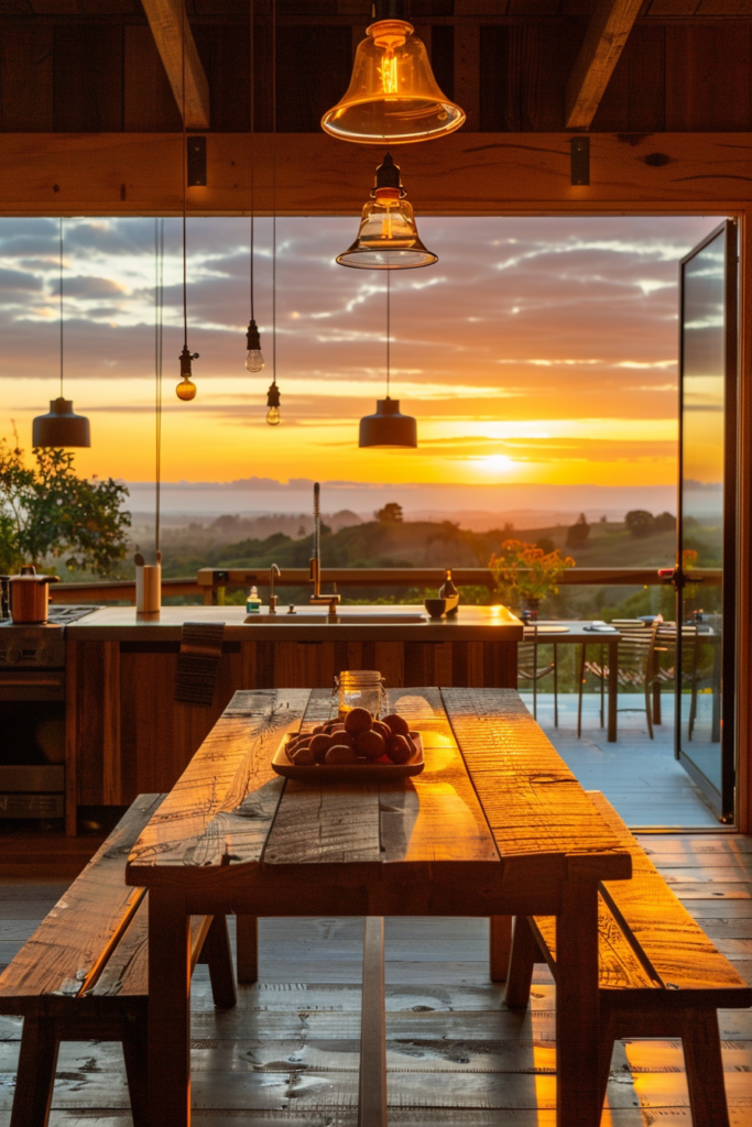 Cozy Gatherings: Farmhouse Kitchen Table With Bench Ideas - Quiet Minimal for