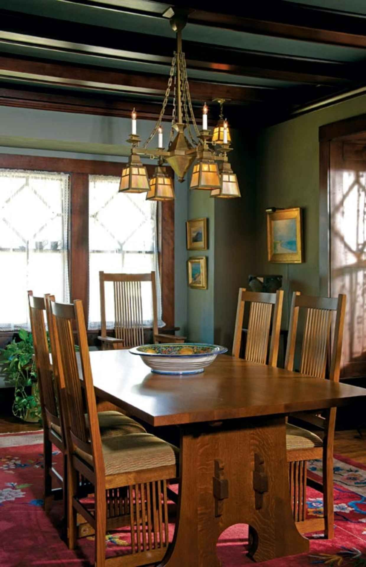 Craftsman Style Dining Tables - Foter with regard to