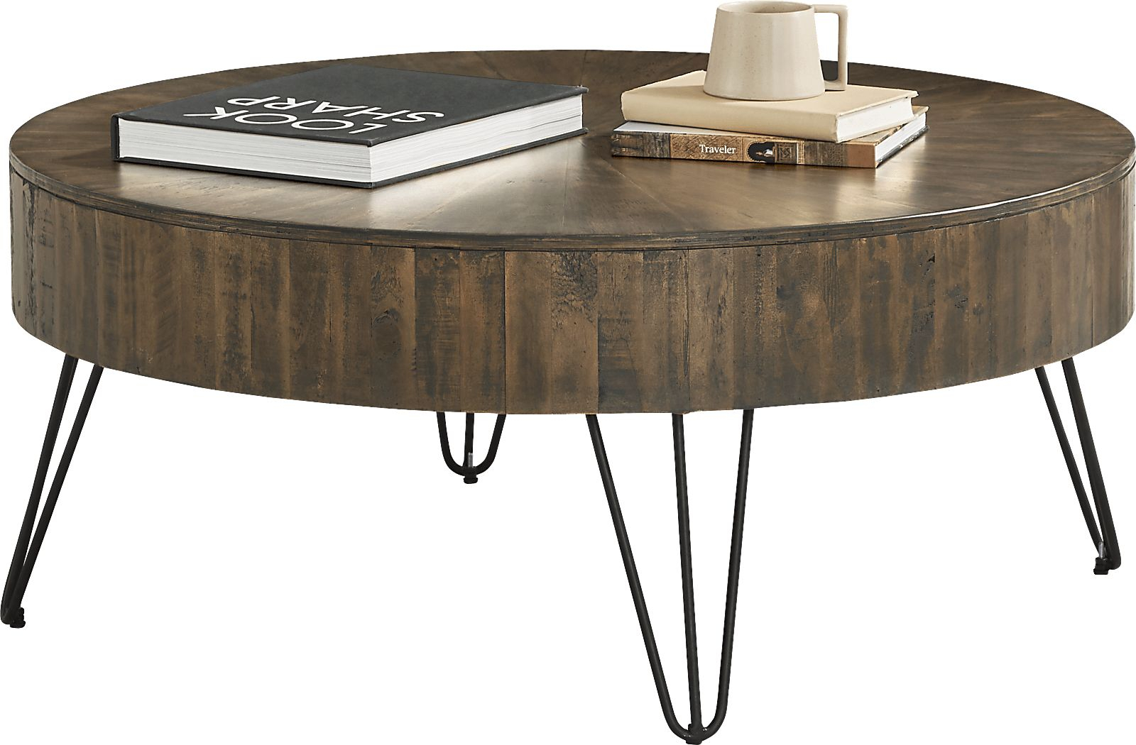 Del Sol Brown Dark Wood Cocktail Table | Rooms To Go with regard to