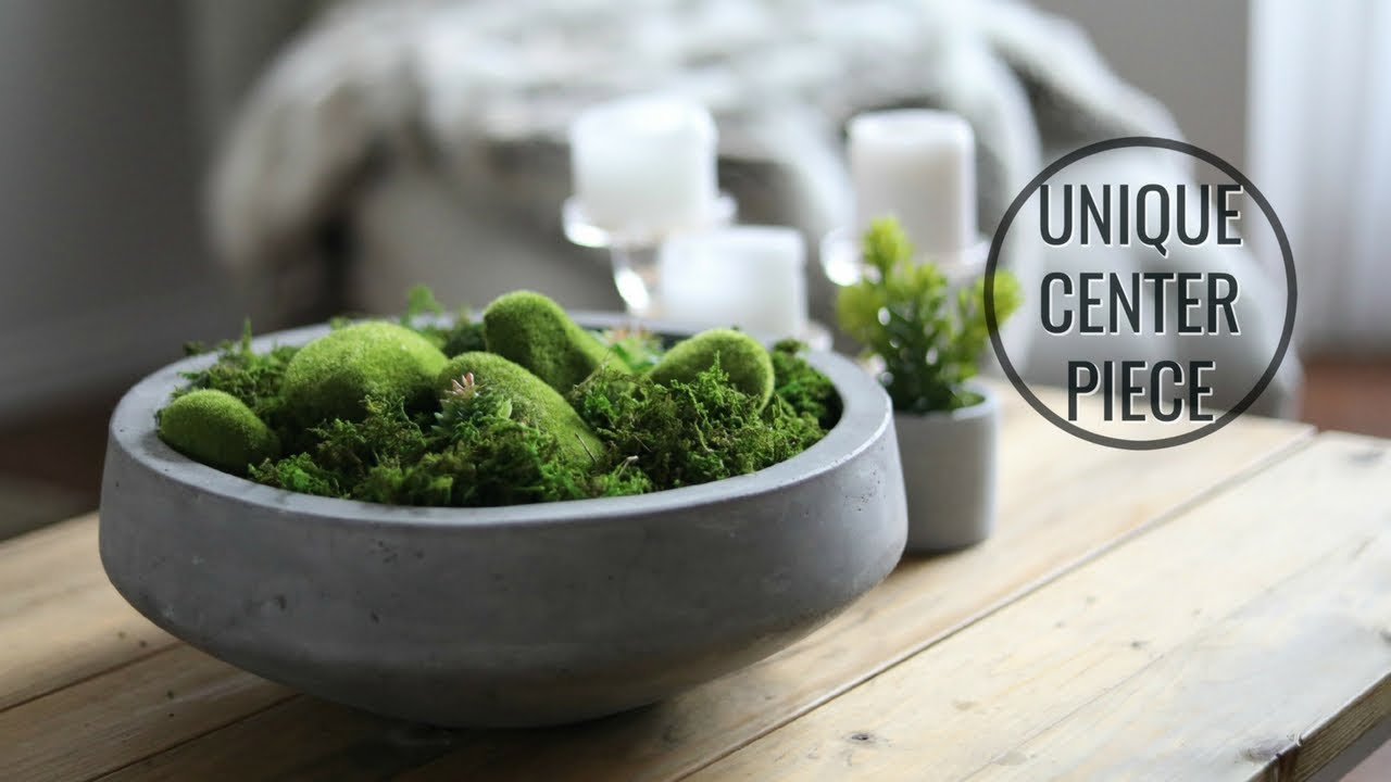 Diy Moss Bowl Centerpiece - Youtube pertaining to Your guide to the elegant white textured ceramic bowl and moss ball pairing
