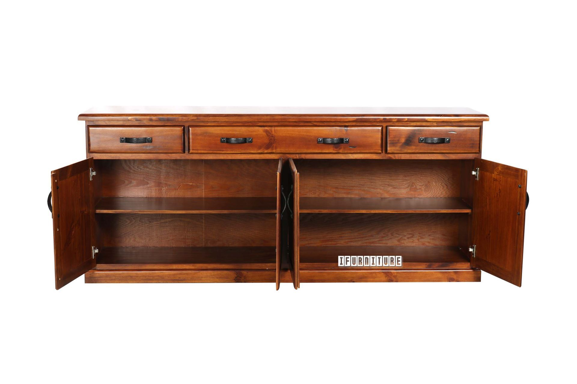 Drover 200 4 Door 3 Drawer Buffet/Sideboard (Solid Pine) throughout