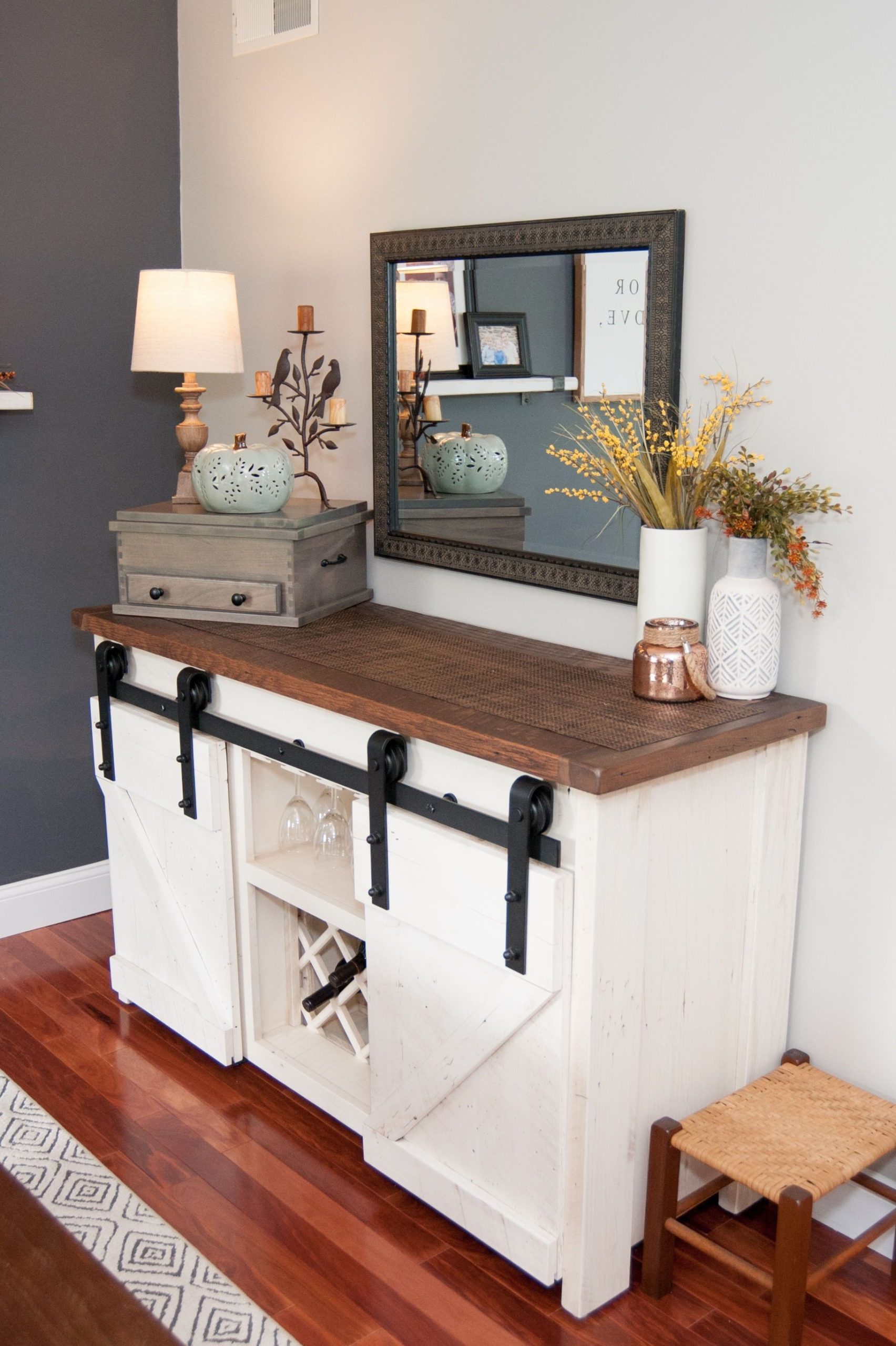 Farmhouse Buffet With Sliding Barn Doors | Farmhouse Buffet, Farmhouse ... pertaining to Beyond Storage Exploring the Aesthetic Versatility of Farmhouse Buffets with Sliding Doors