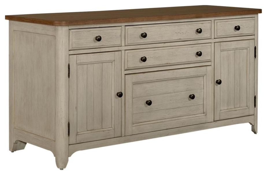 Farmhouse Reimagined Door Credenza - Farmhouse - Buffets And Sideboards ... with regard to The Art of Accessorizing Your Farmhouse Reimagined Door Credenza