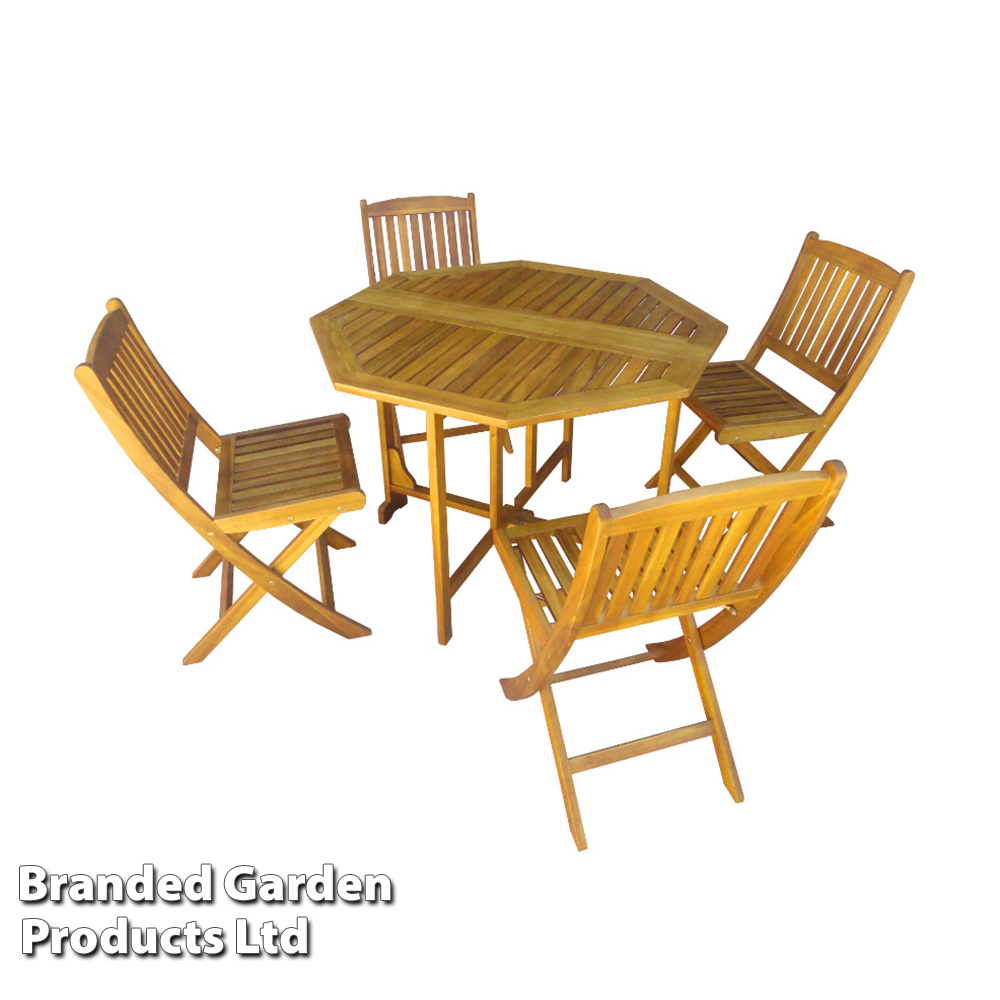 Garden Gear - 4 Person Acacia Dining Set | Thompson &amp;amp;Amp; Morgan in The Durability and Beauty of Wire-Brushed Acacia Dining Sets