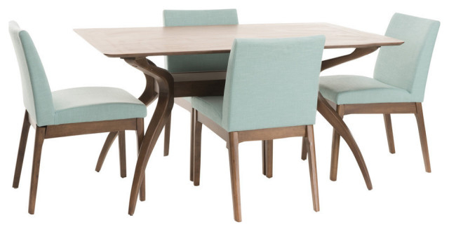 Gdf Studio Katherine Mid-Century Modern 5 Piece Dining Set - Midcentury ... with regard to