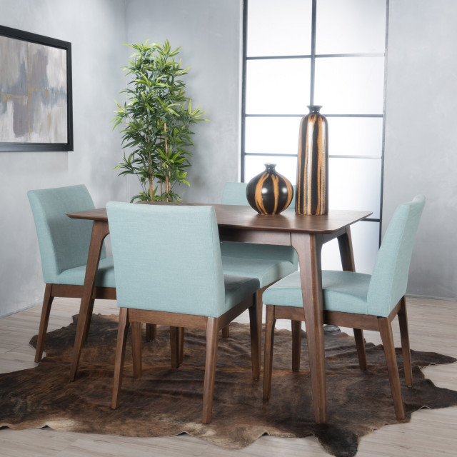 Gdf Studio Kwame Mid-Century Modern 5 Piece Dining Set - Midcentury ... with