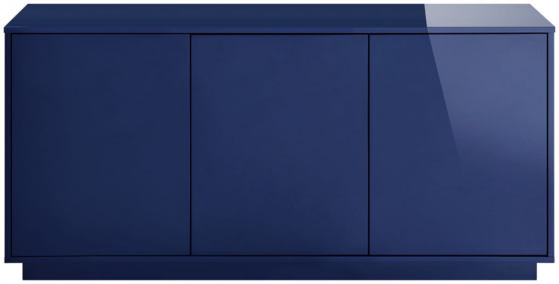 Gloss Blue Modern Glossy Large Sideboard | Tresero By Euro Style within