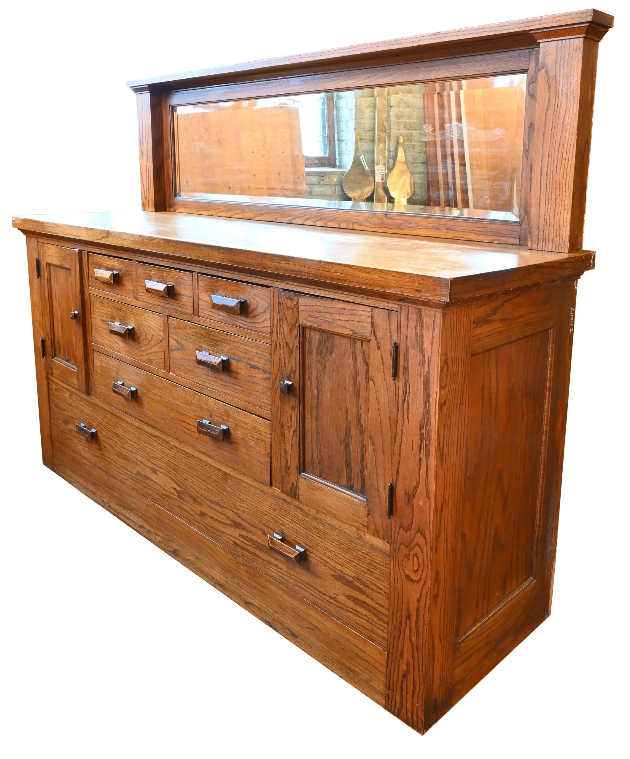 Golden Oak Mission Sideboard Buffet — Architectural Antiques with Beyond Storage What Makes the 70&amp;quot; Mission Oak Sideboard a Coveted Piece
