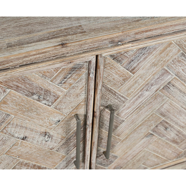 Gramercy Mid-Century Modern Chevron Two Door 40 Accent Chest - Modern ... inside A Closer Look at the Gramercy Mid-Century Modern Chevron Four Door Cabinet