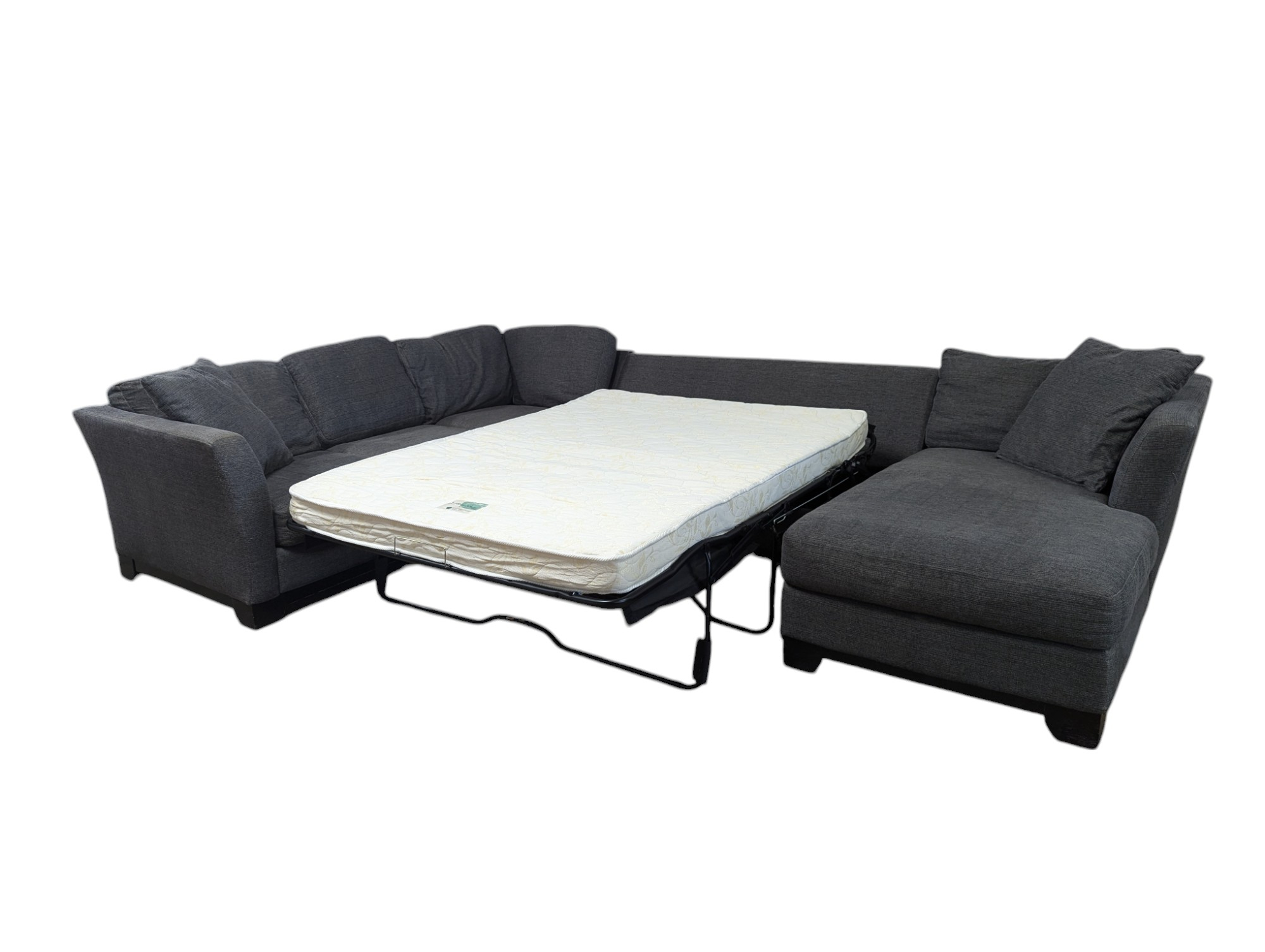 Grey U-Shaped Sectional With Foldout Bed - The Good Couch in Unpacking the Indulge U-Shaped Sectional Your Guide to Comfort and Style