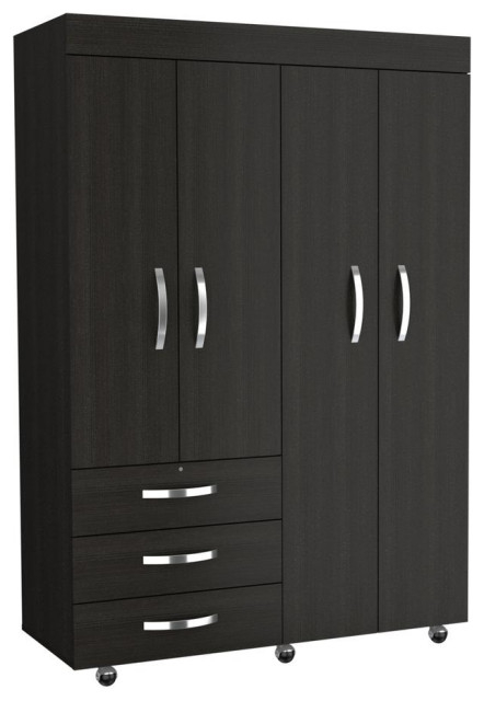 Integrating the Hamilton Mobile Armoire - Black Seamlessly into Your Home