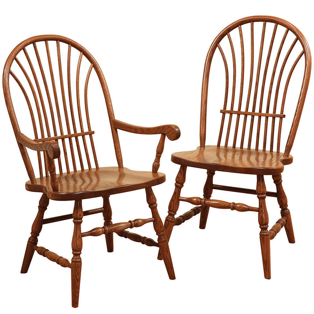 Homeland Amish Dining Chairs - Amish Dining Room Set | Cabinfield Fine ... throughout