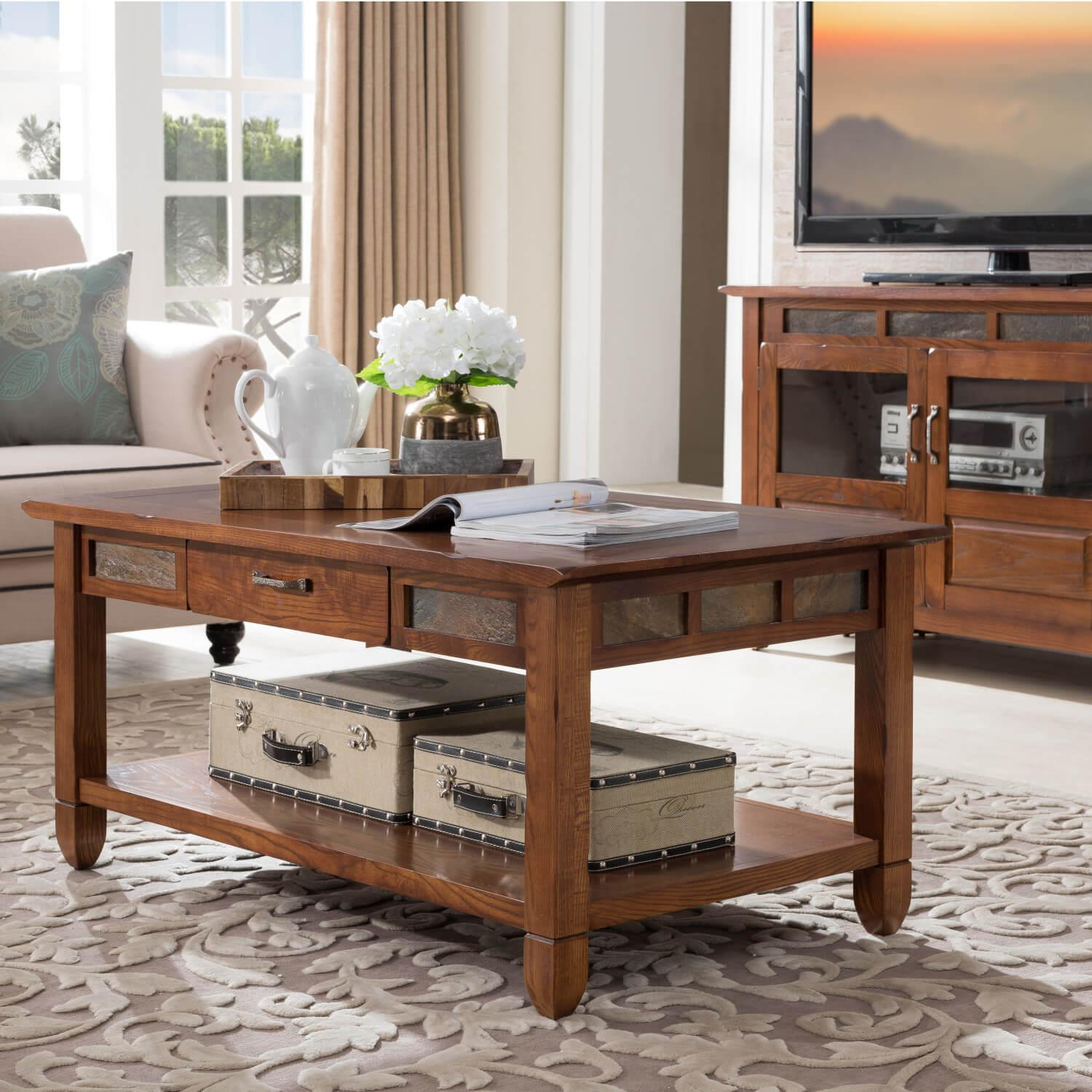 Bringing Warmth Home The Leick Rustic Oak Coffee Table Experience