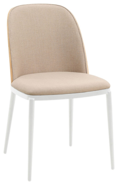 Leisuremod Tule Mid-Century Modern Dining Side Chair, Natural Wood ... pertaining to
