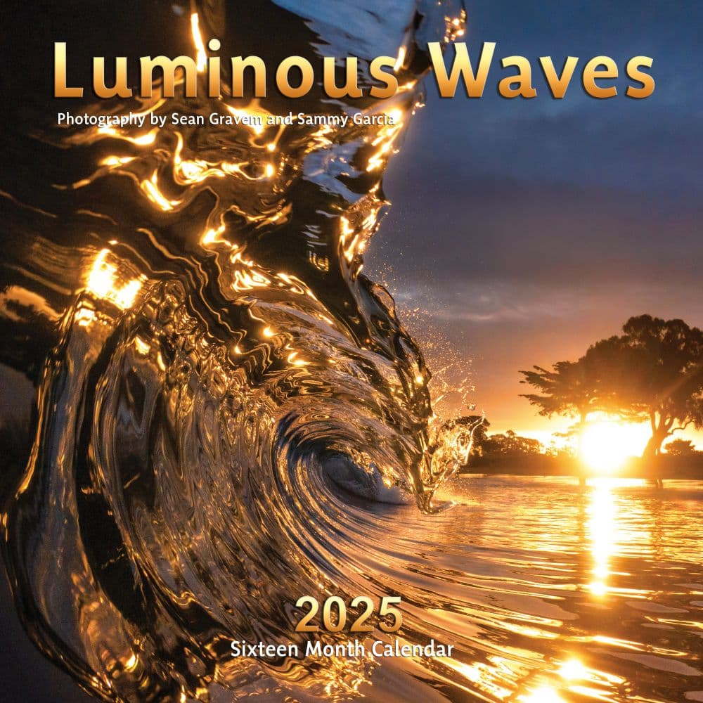 Luminous Waves 2025 Wall Calendar - Calendars.com with regard to