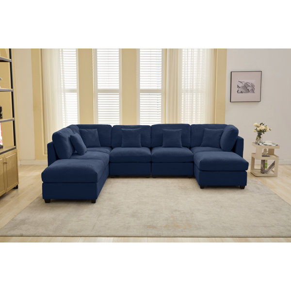 Mercer41 7-Piece Modular Sectional Sofa | Wayfair regarding