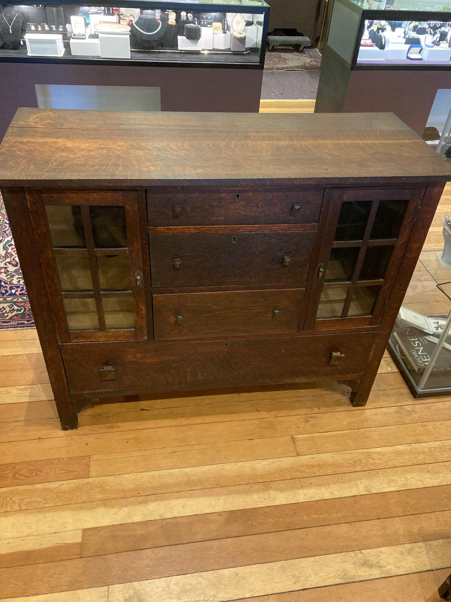 Mission Oak Sideboard | J. Austin Antiques - 413.253.3986 within