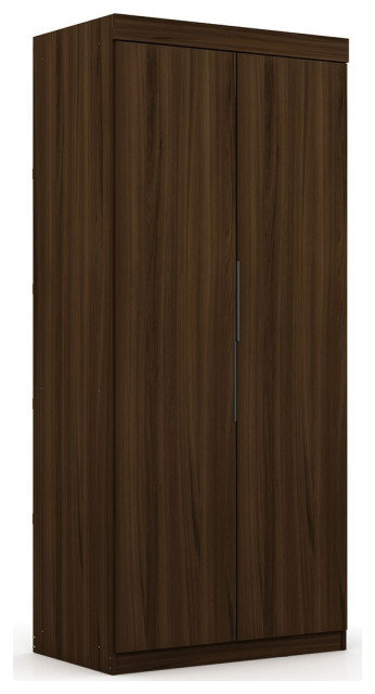 Mulberry 2.0 Sectional Wardrobe Closet In Brown - Transitional ... with regard to The Enduring Appeal of the Mulberry Open 2 Sectional Closet in Classic Brown