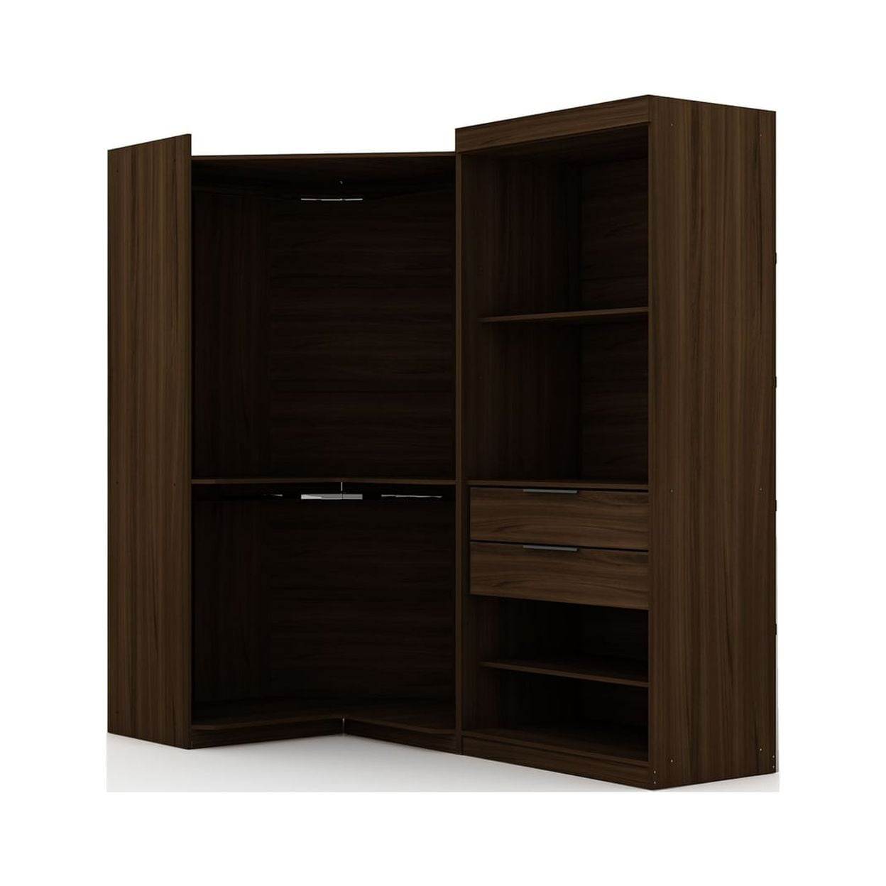 The Enduring Appeal of the Mulberry Open 2 Sectional Closet in Classic Brown