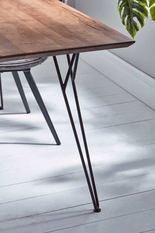 New Frame Hairpin Dining Table Hairpin Dining Table, Dining Chairs ... throughout