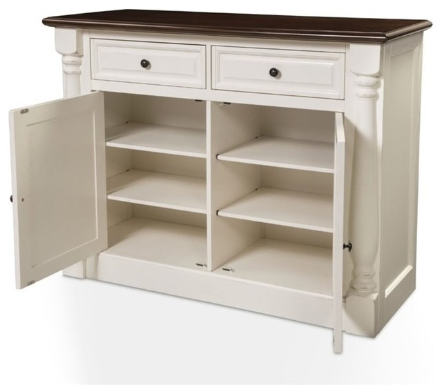 Pemberly Row Buffet In White - Traditional - Buffets And Sideboards ... pertaining to