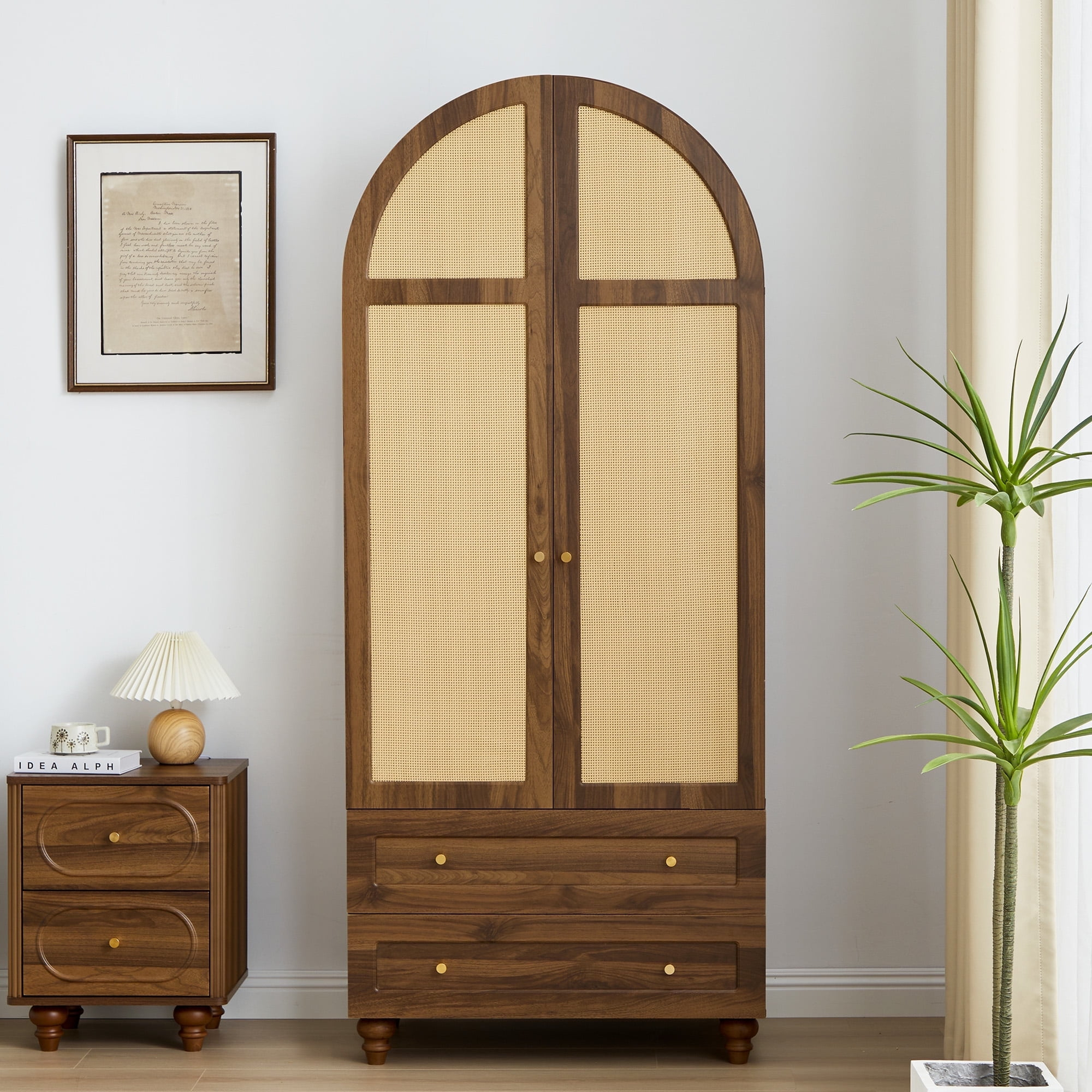 Expert Tips for Integrating a Modern Arched Door Armoire