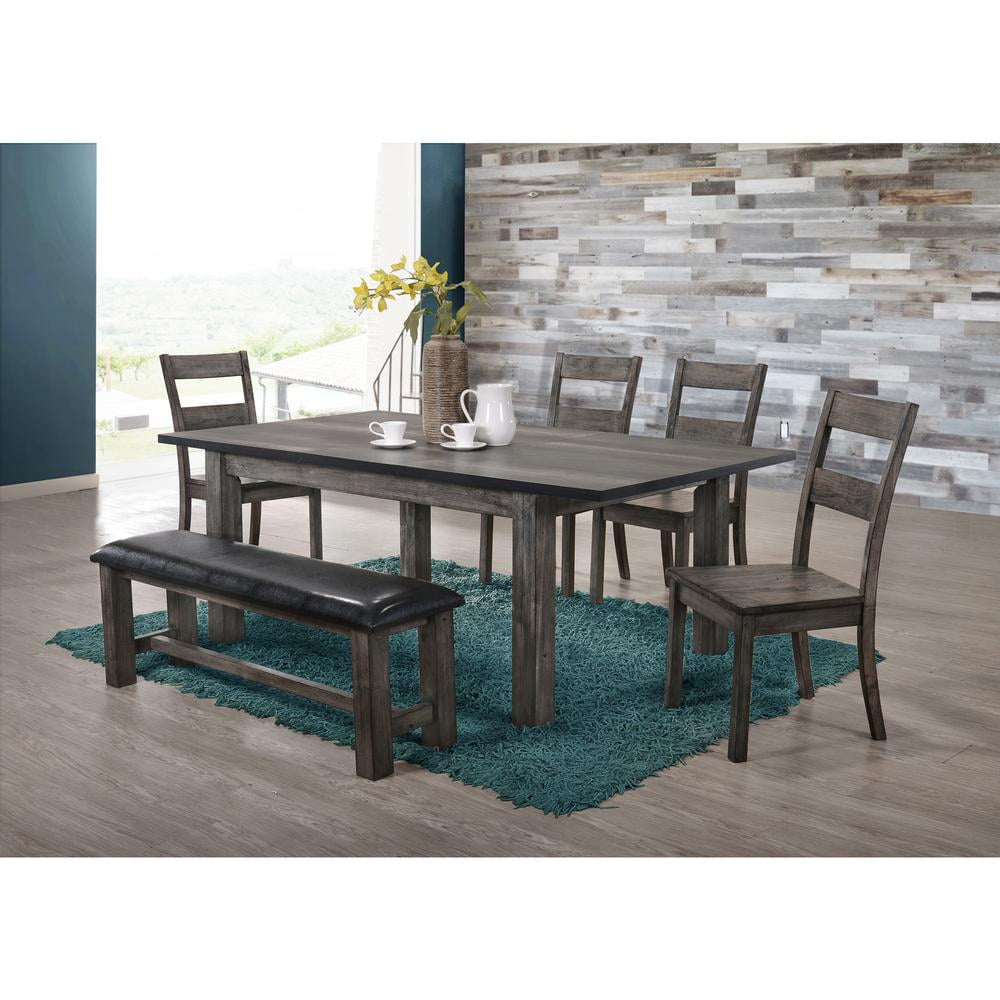 Picket House Furnishings Grayson 6 Piece Extendable Dining Set In Gray ... within Designing Around the Picket House Furnishings Grayson 6-Piece Dining Set