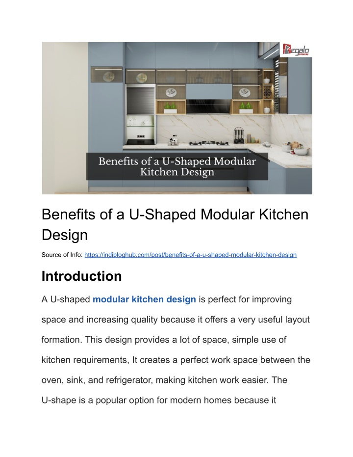 Ppt - Benefits Of A U-Shaped Modular Kitchen Design Powerpoint ... for Understanding Modular Furniture The Benefits of a U-Shaped Design