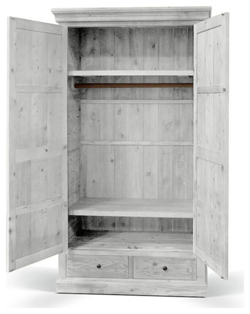 Rustic Solid Wood Wardrobe - Farmhouse - Armoires And Wardrobes - By ... for