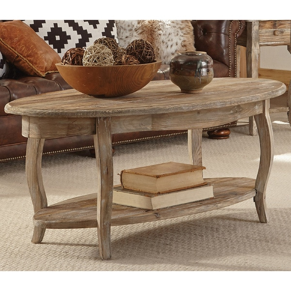 Unlocking the Charm of Rustic Oval Coffee Tables with Dual Storage