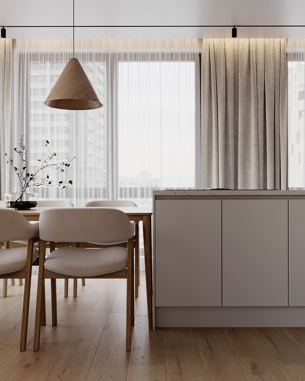 The Elysian Apartment: Where European Minimalism Takes Center Stage throughout