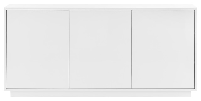 Tresero 65&amp;quot; Sideboard, High Gloss White - Modern - Buffets And ... with Style and Storage The Tresero 65&amp;quot; Sideboard in High Gloss Deep Blue