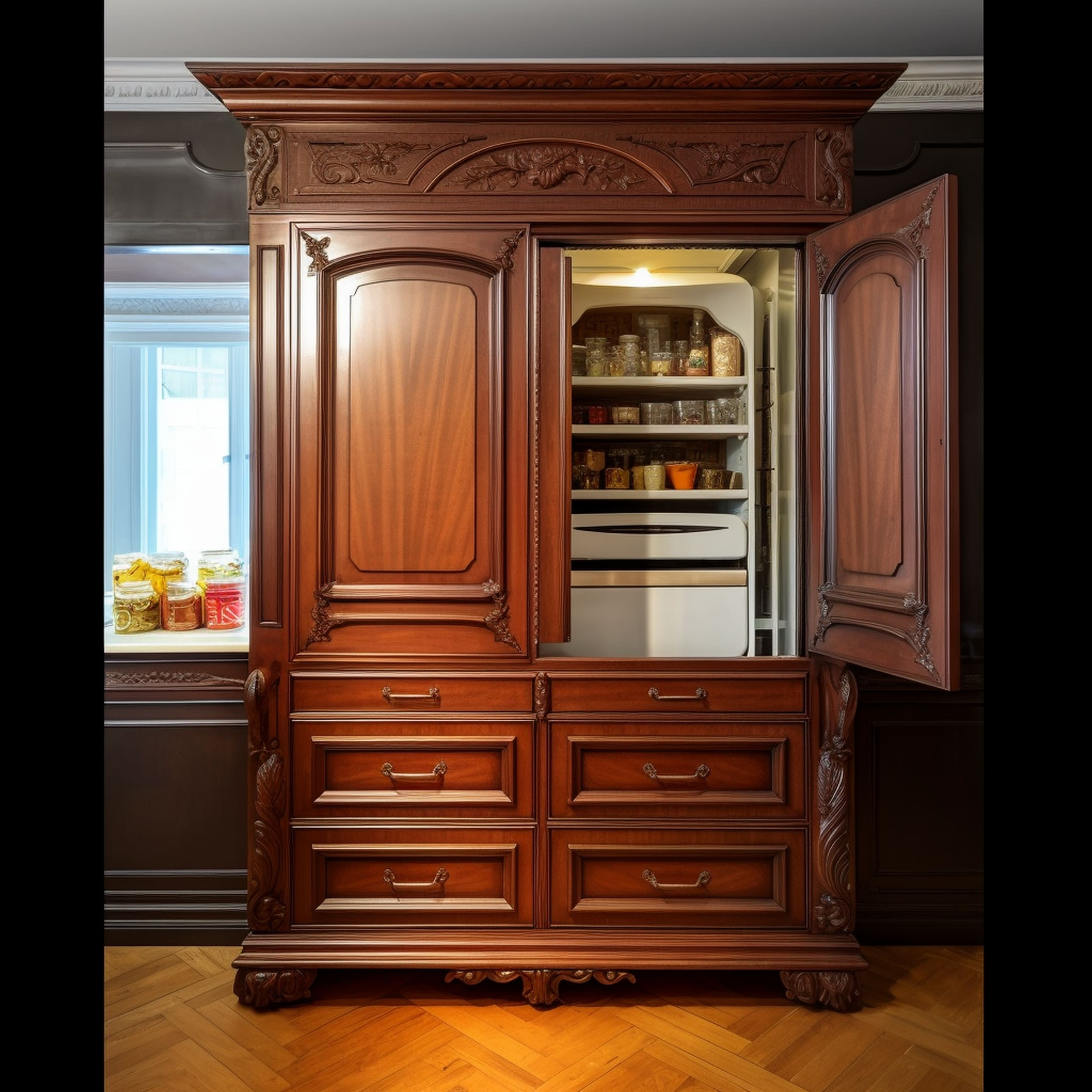 10 Good Looking Mahogany Cabinet Ideas - Rhythm Of The Home for