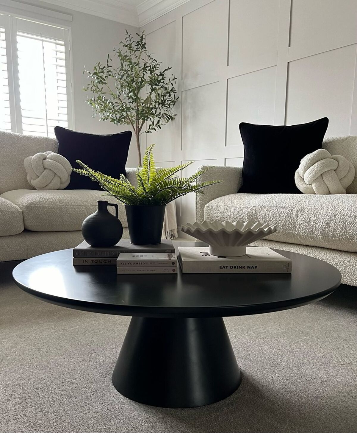 22 Brilliant Coffee Table Arrangement Ideas To Elevate Your Living Room ... with regard to Understanding the Durability and Aesthetic of Boucle Upholstered Coffee Tables