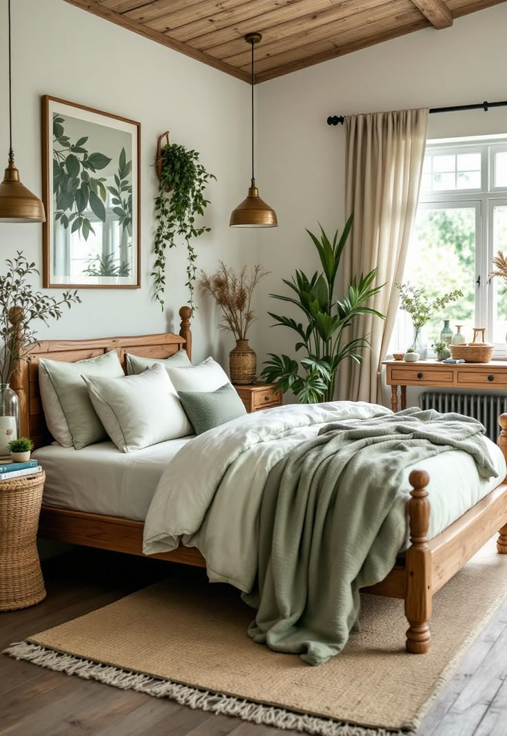 29 Bold Sage Green Farmhouse Bedroom Ideas For A Trendy Look In 2024 ... throughout