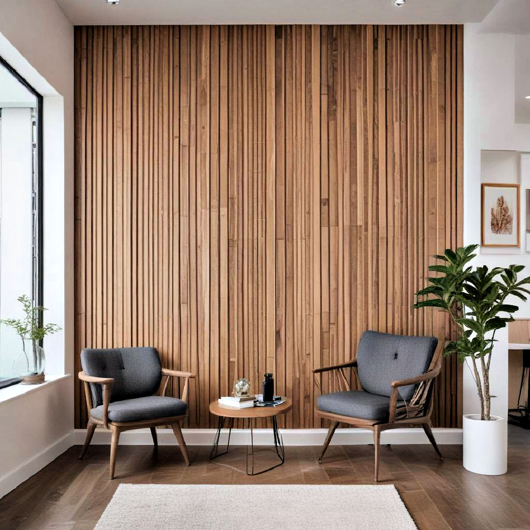 40 Wood Slat Accent Wall Ideas To Enhance Your Decor pertaining to Expert Advice on Creating a Cohesive Look with Varied Wood Elements