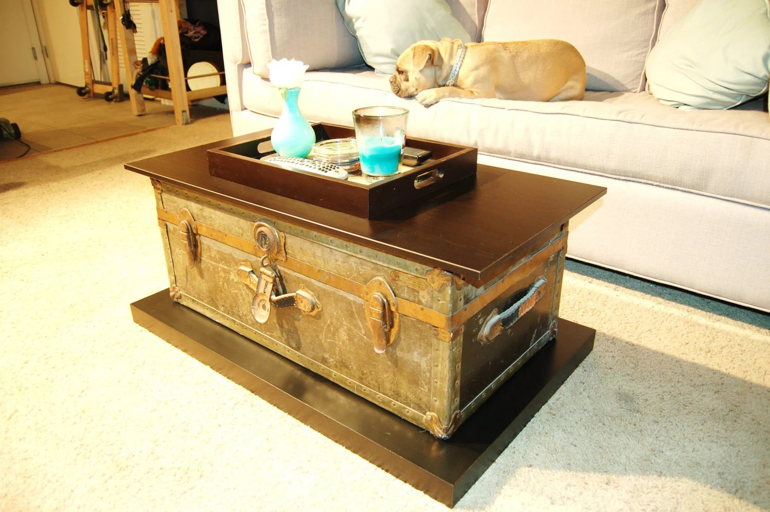 A Guide To Old Trunk Coffee Tables - Coffee Table Decor intended for Finding the Perfect Vintage Brown Storage Trunk Coffee Table for Your Home