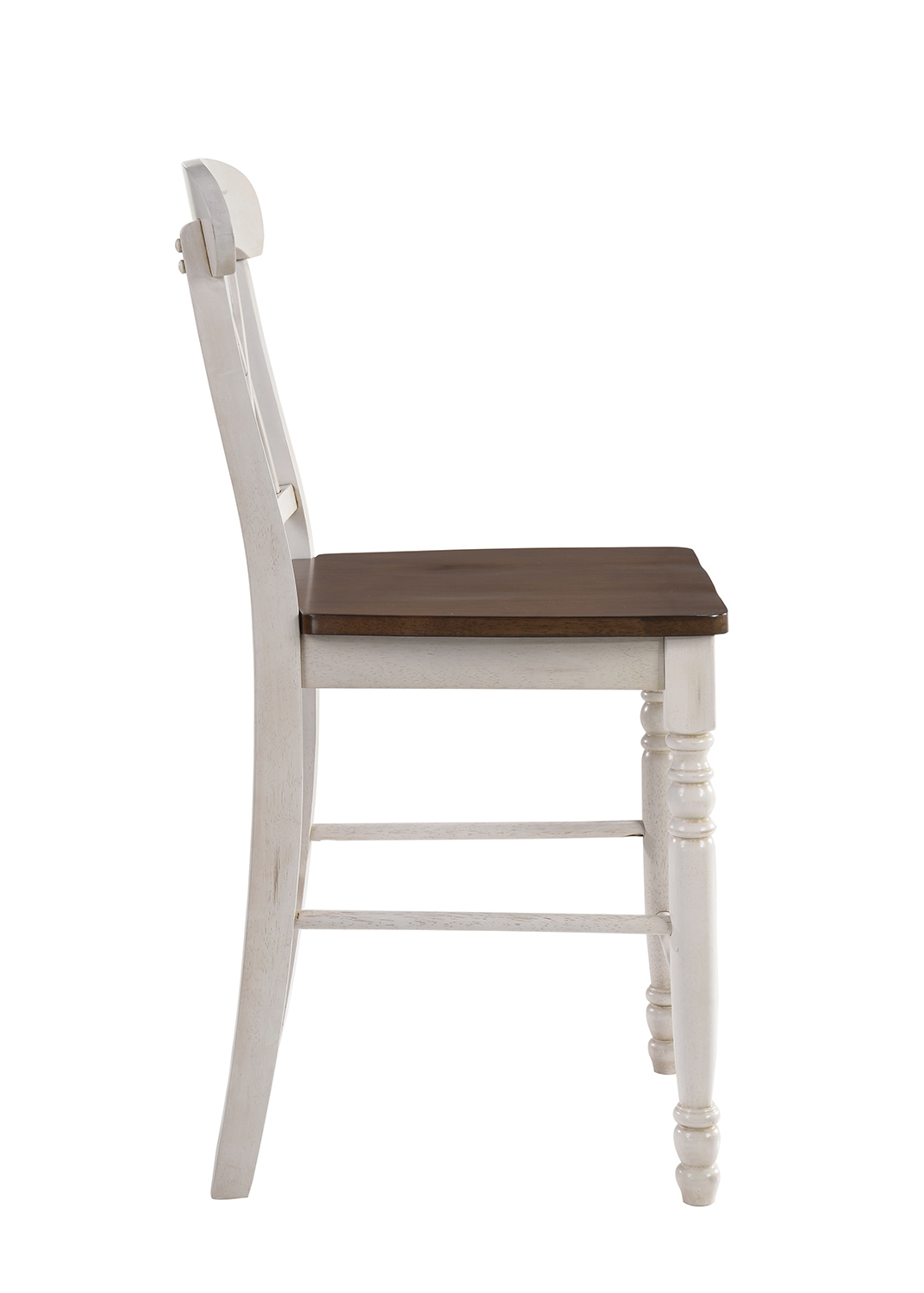 Acme Dylan Counter Height Chair - Buttermilk/Oak 70432 At Homelement.com with