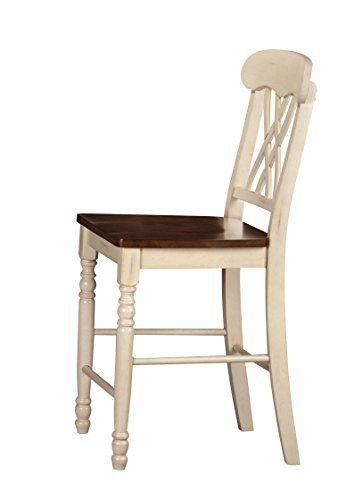 Acme Dylan X-Overlap Wood Counter Height Chair In Buttermilk And Oak ... with Unpacking the Charm of Acme Dylan Side Chairs in Buttermilk and Oak