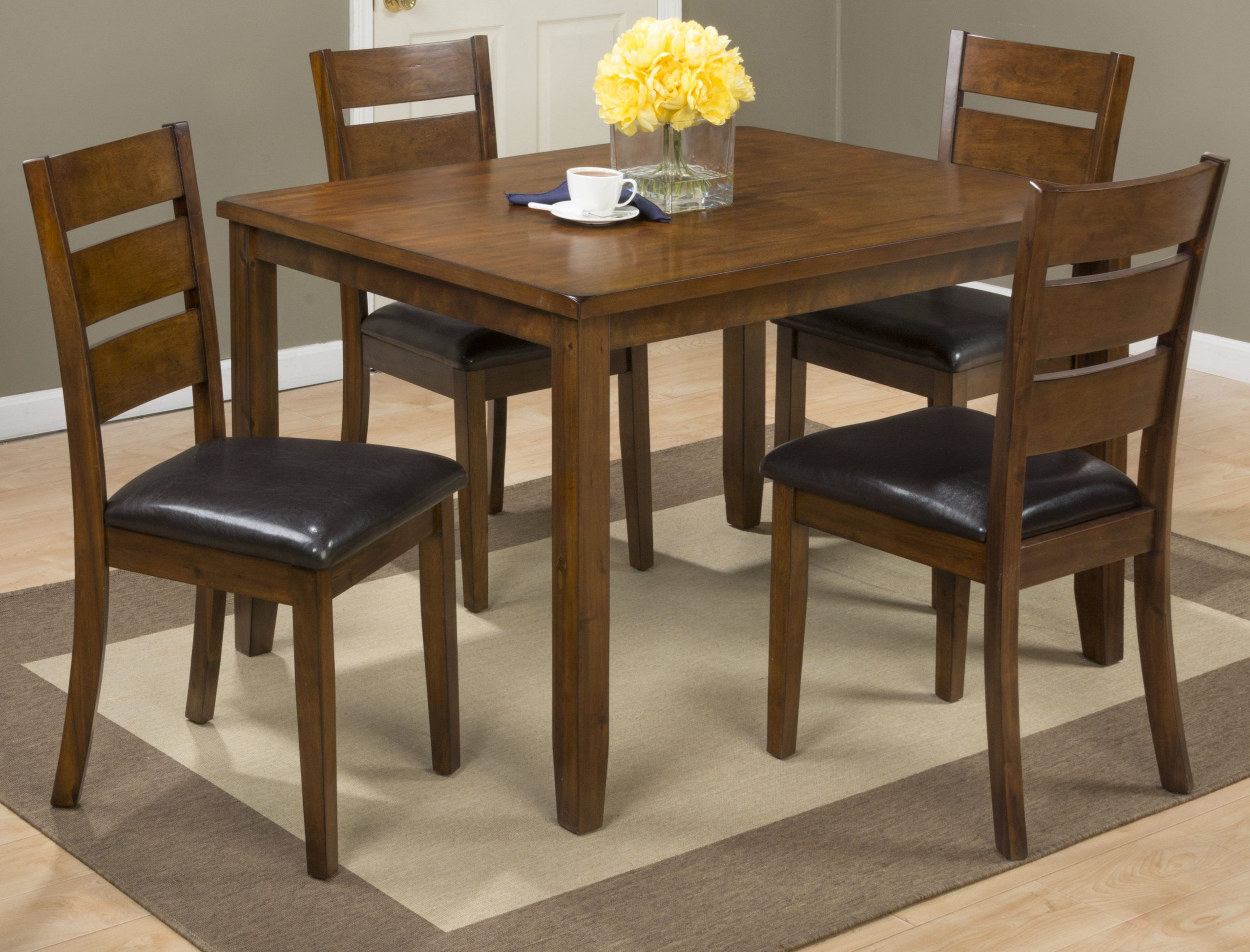 Amir 5 Piece Solid Wood Dining Sets (Set Of 5) – House Design And ... in