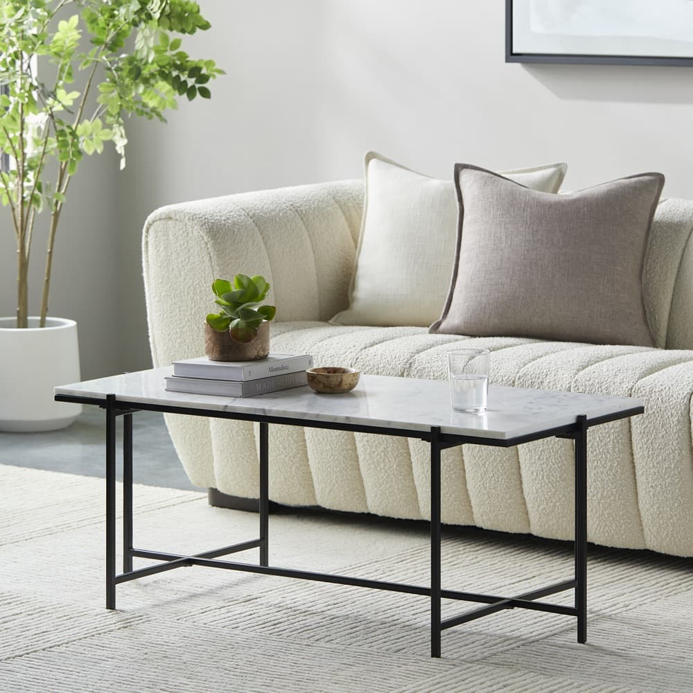 Anaya Black And White Coffee Table By Livabliss - Seven Colonial in